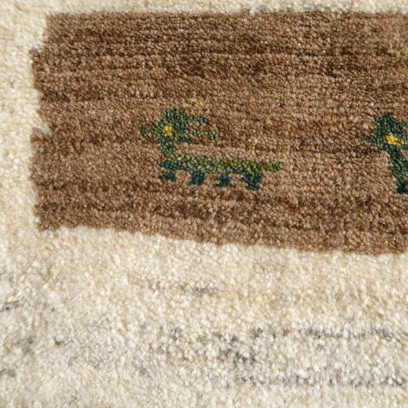 ギャッベ/カシュクリ、細かな上質ランク 92×60cm(BSS-10725)