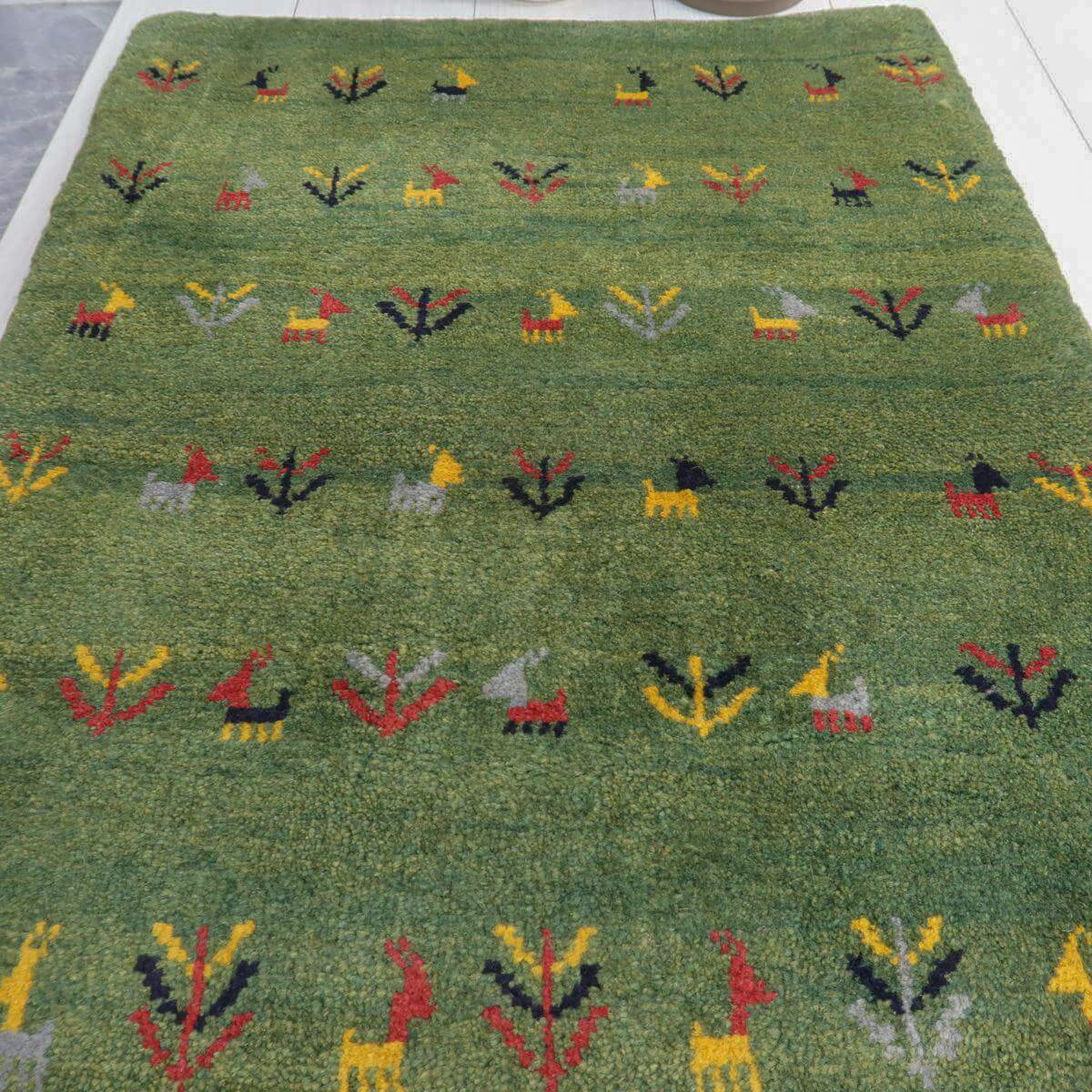 ギャッベ(ラティーフ) 91×64cm(BSS-11574)
