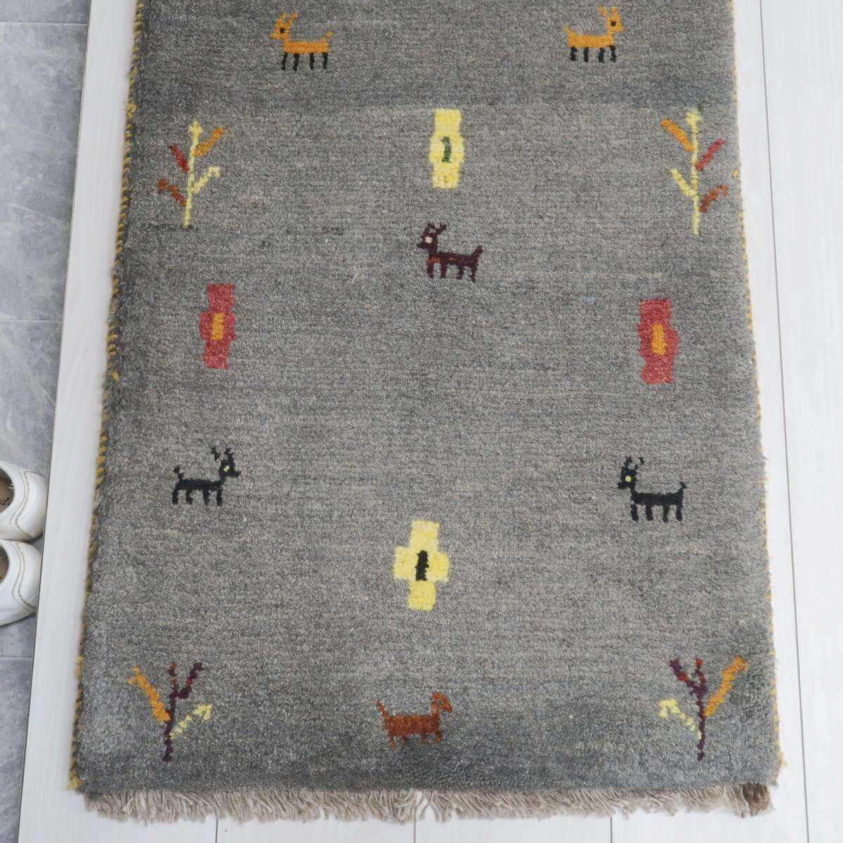 ギャッベ(ラティーフ) 90×55cm(BSS-11577)