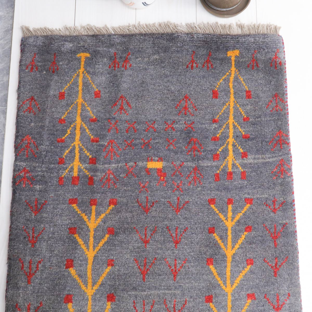 ギャッベ(ラティーフ) 87×65cm(BSS-11608)