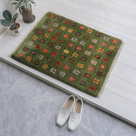 ギャッベ(カシュクリ) 85×66cm(BSS-11615)