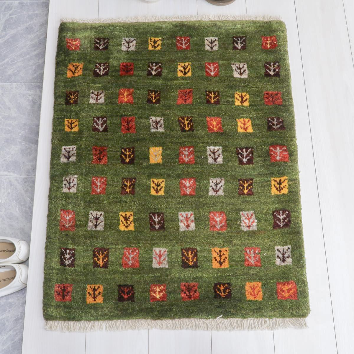 ギャッベ(カシュクリ) 85×66cm(BSS-11615)
