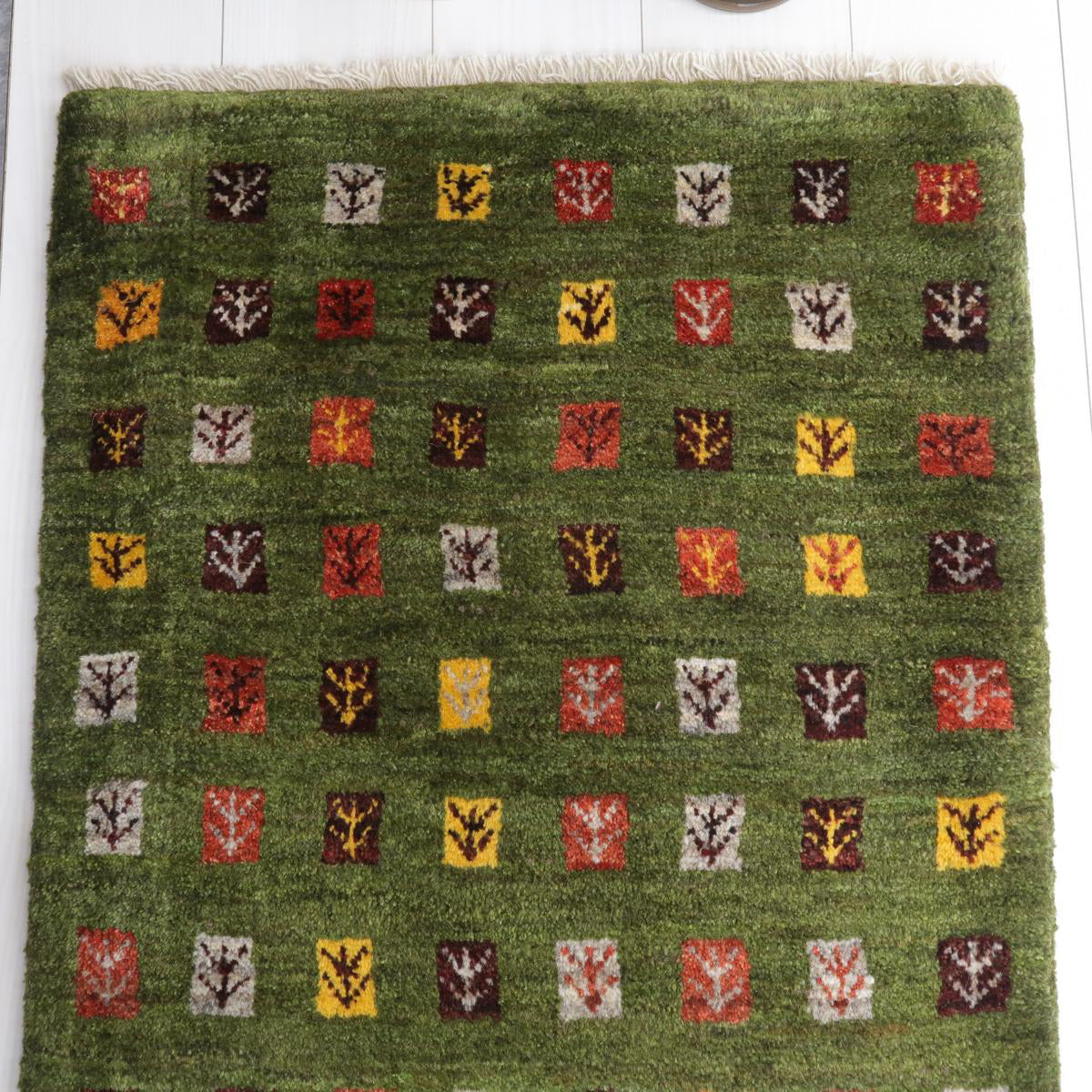 ギャッベ(カシュクリ) 85×66cm(BSS-11615)