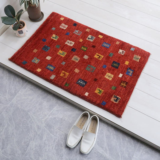 ギャッベ(カシュクリ) 93×60cm(BSS-11617)