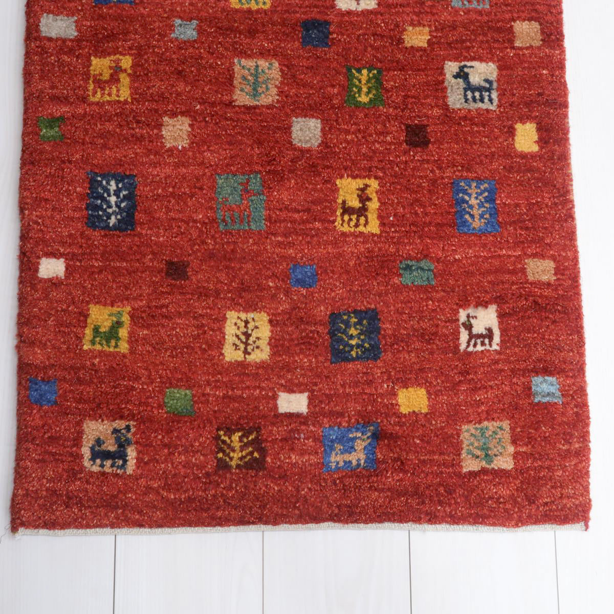 ギャッベ(カシュクリ) 93×60cm(BSS-11617)