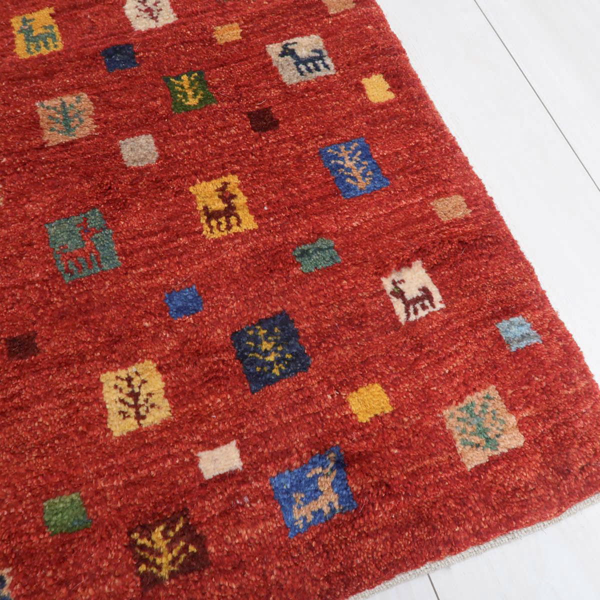ギャッベ(カシュクリ) 93×60cm(BSS-11617)