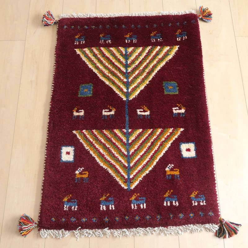 ギャッベ 89×63cm(BSS-64926)