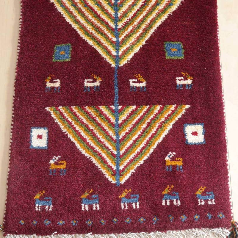 ギャッベ 89×63cm(BSS-64926)