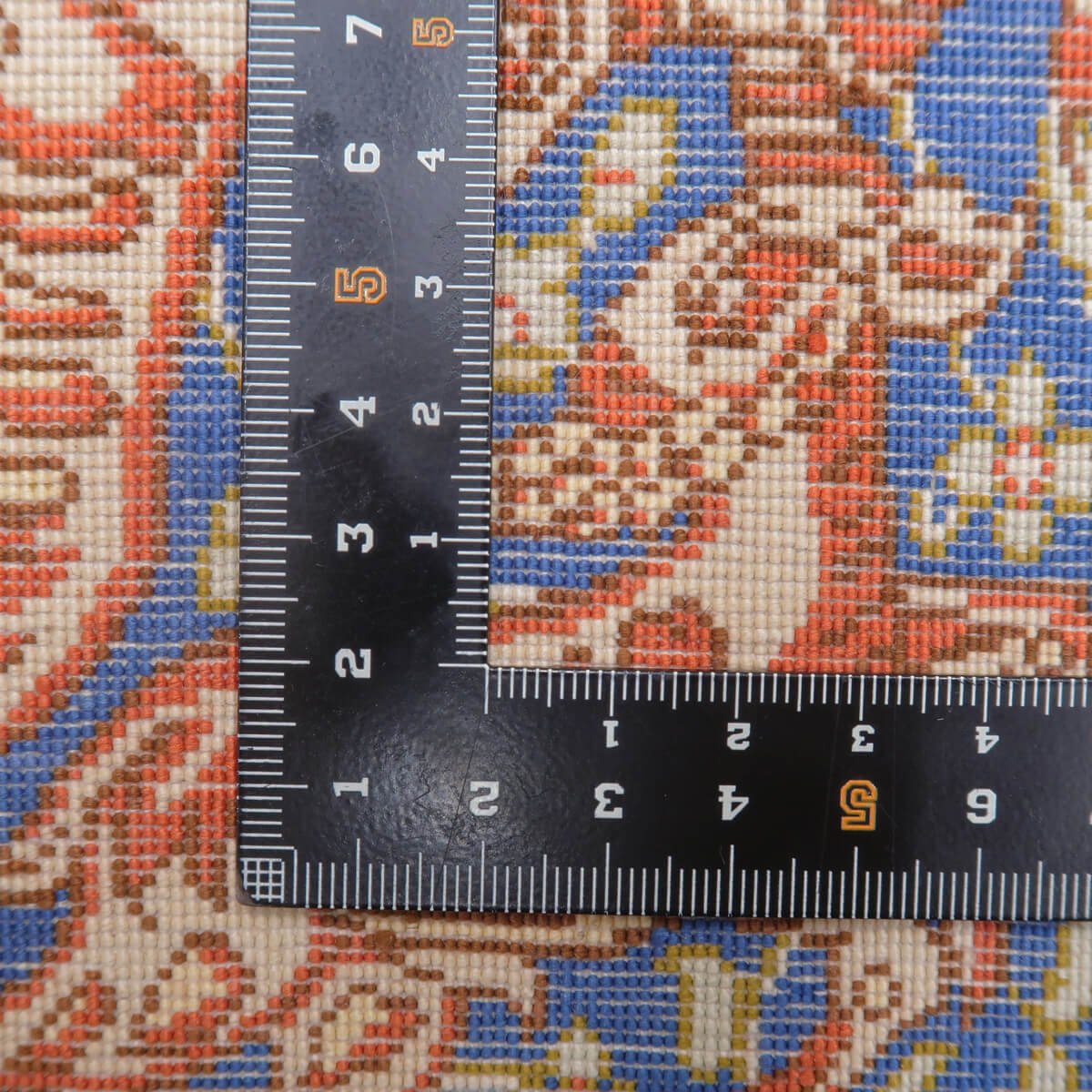 高級ペルシャ絨毯クム、シルク100% ジャムシーディ 200×131cm(FL-22180)