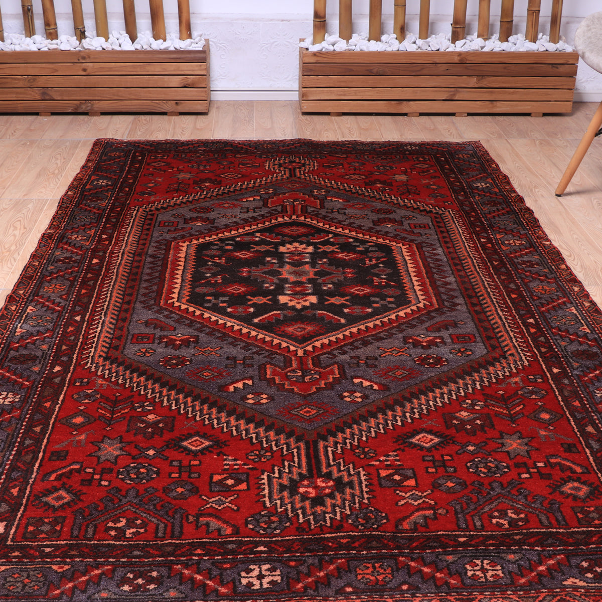 ペルシャ絨毯(イラン産)ハマダン 219×132cm(FL-70141)
