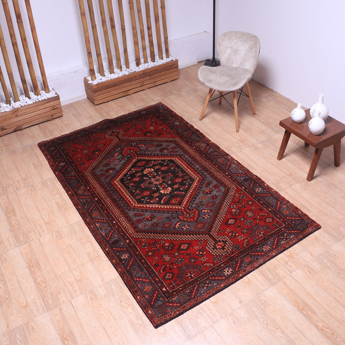 ペルシャ絨毯(イラン産)ハマダン 219×132cm(FL-70141)