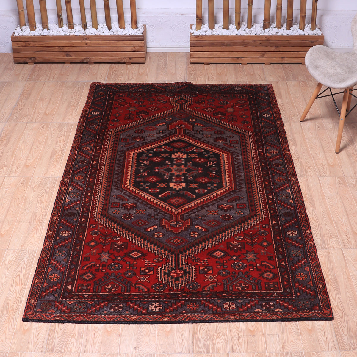 ペルシャ絨毯(イラン産)ハマダン 219×132cm(FL-70141)