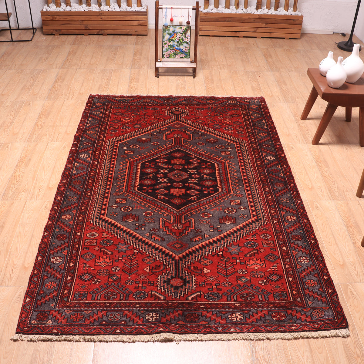 ペルシャ絨毯(イラン産)ハマダン 210×132cm(FL-70142)