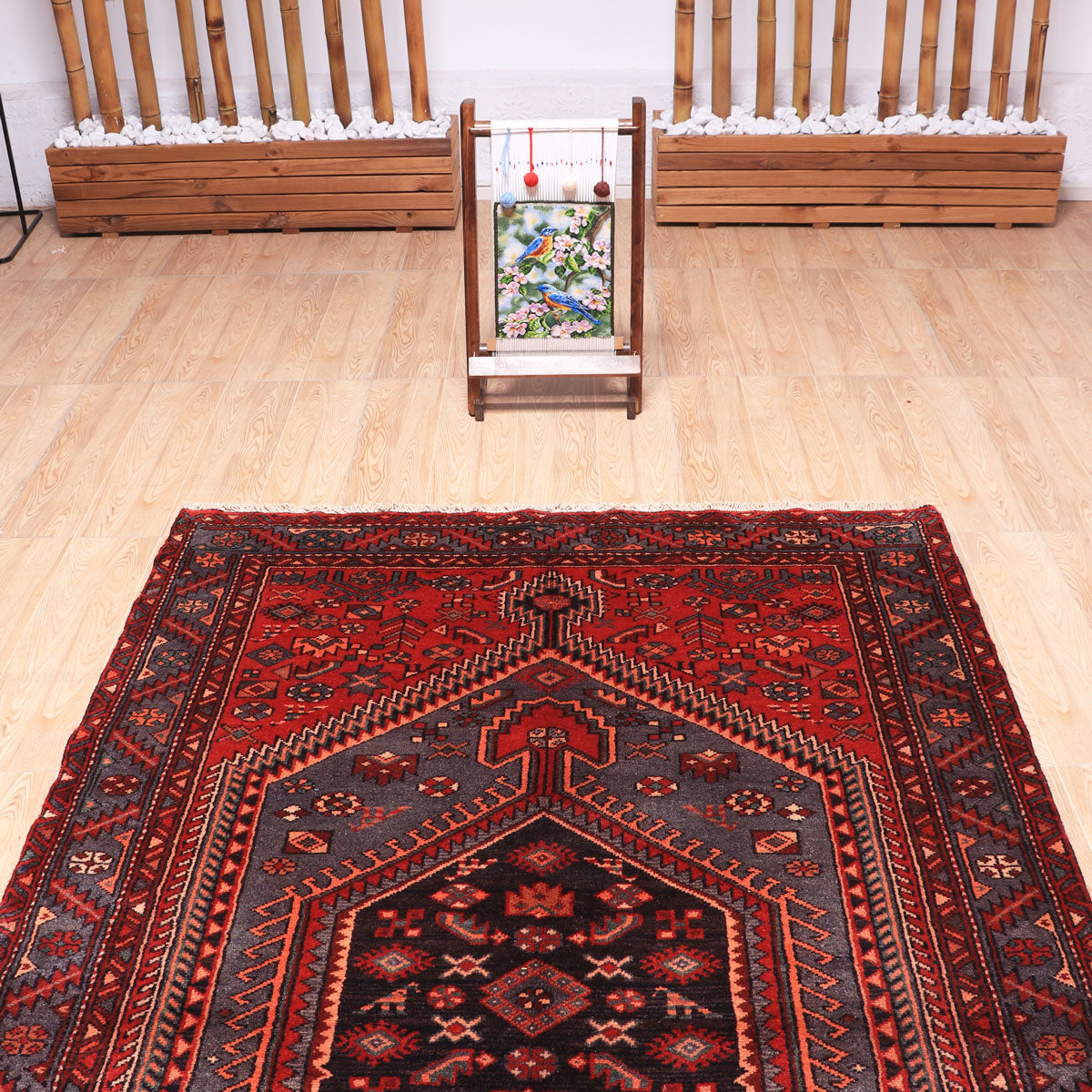 ペルシャ絨毯(イラン産)ハマダン 210×132cm(FL-70142)