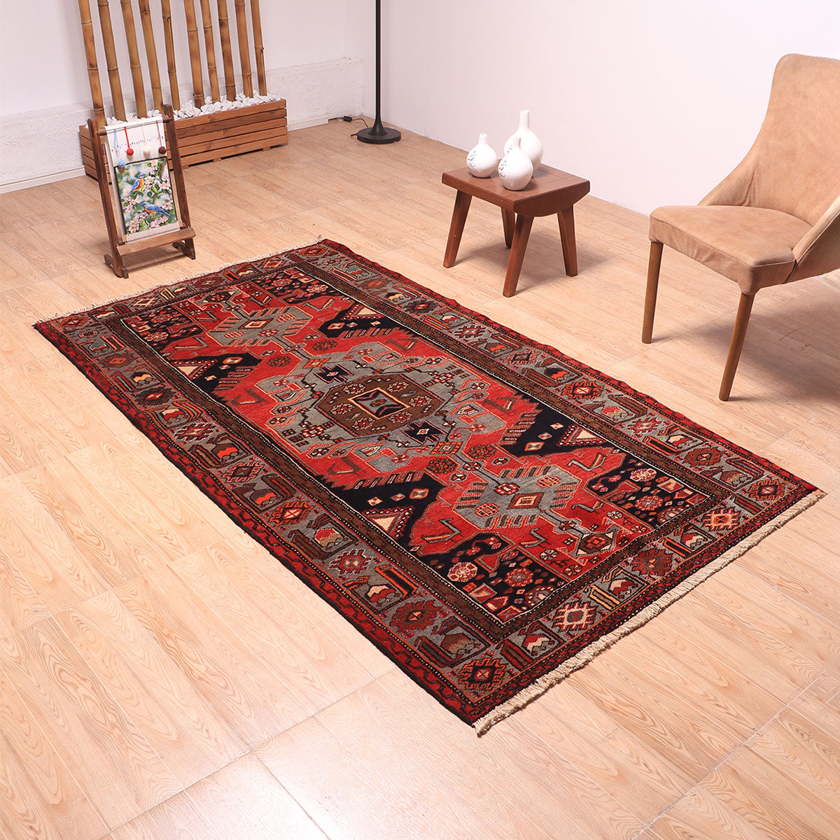 ペルシャ絨毯(イラン産)ハマダン 223×128cm(FL-70143)