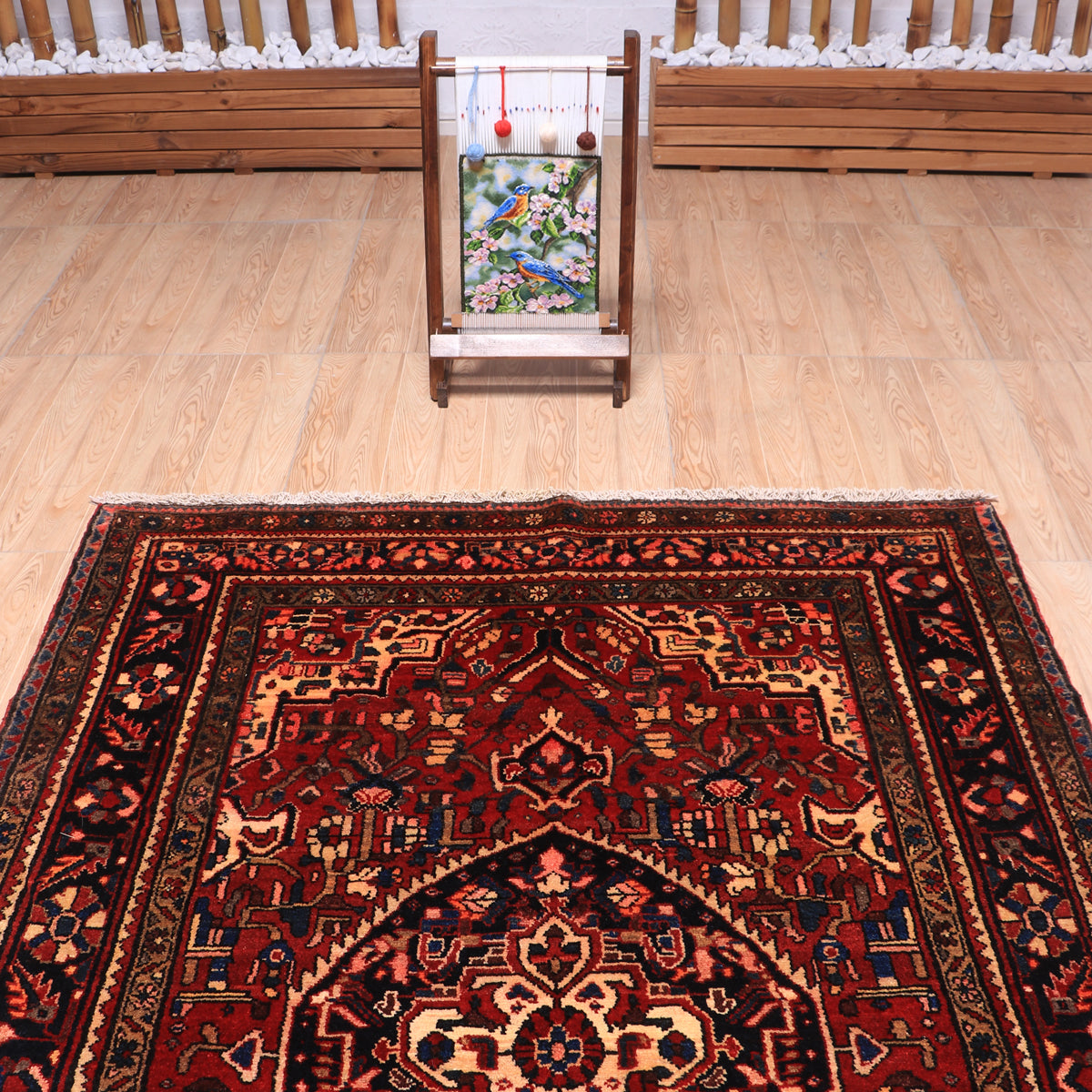 ペルシャ絨毯(イラン産)ホセインアバッド 190×138cm(FL-70145)