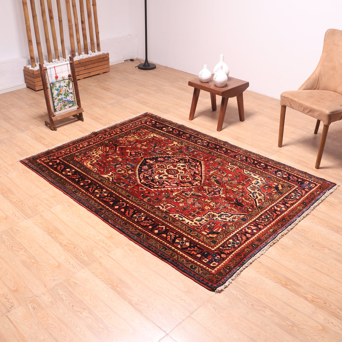ペルシャ絨毯(イラン産)ホセインアバッド 190×138cm(FL-70145)