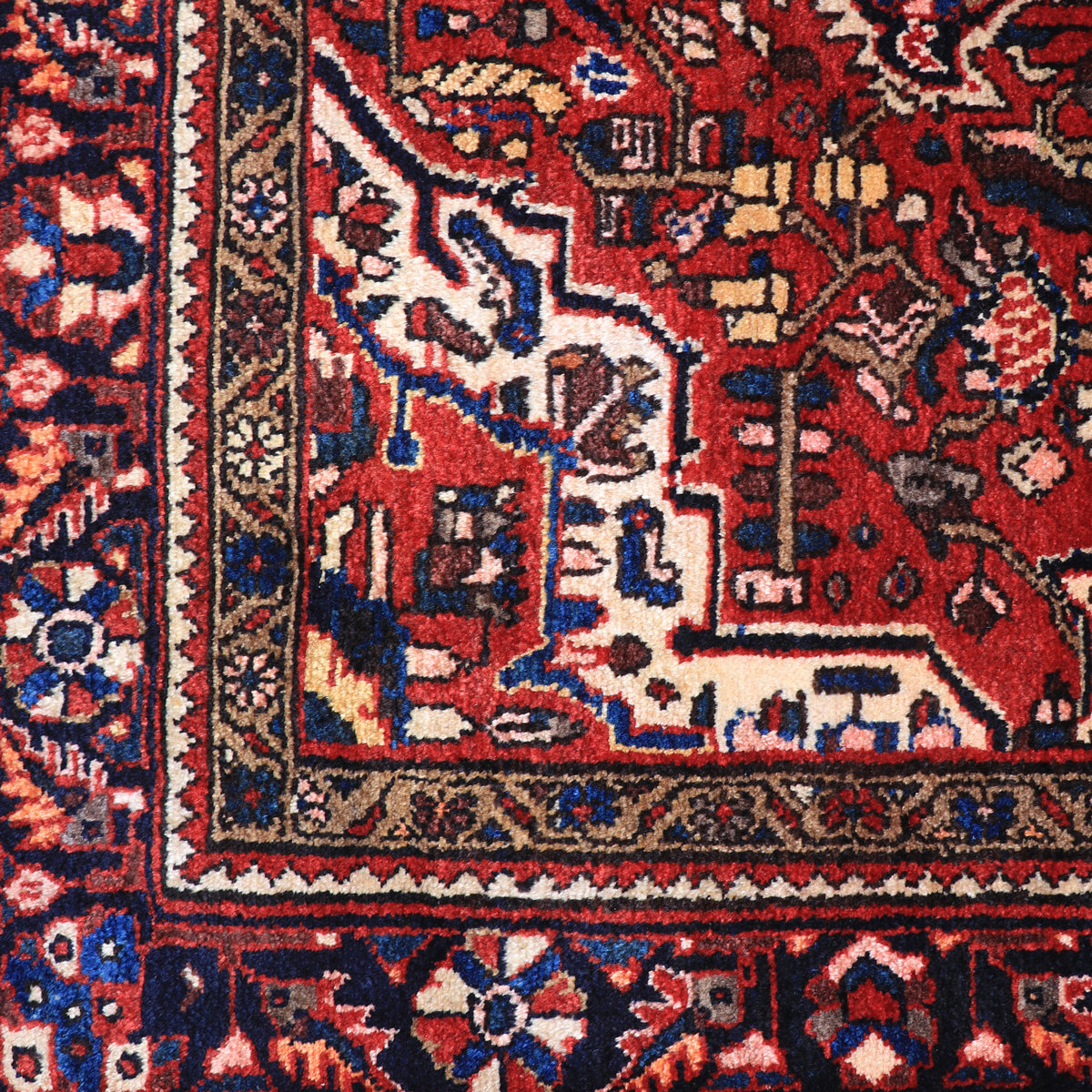 ペルシャ絨毯(イラン産)ホセインアバッド 190×138cm(FL-70145)