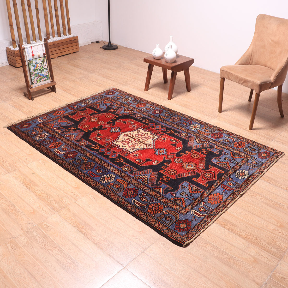 ペルシャ絨毯(イラン産)ハマダン 199×134cm(FL-70147)