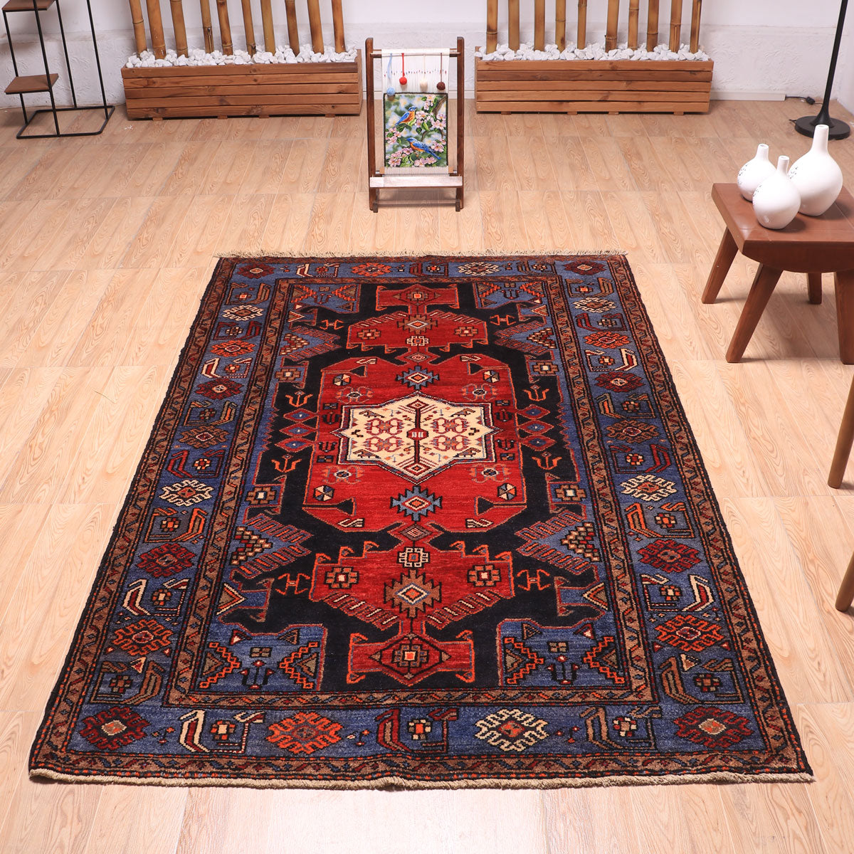ペルシャ絨毯(イラン産)ハマダン 199×134cm(FL-70147)