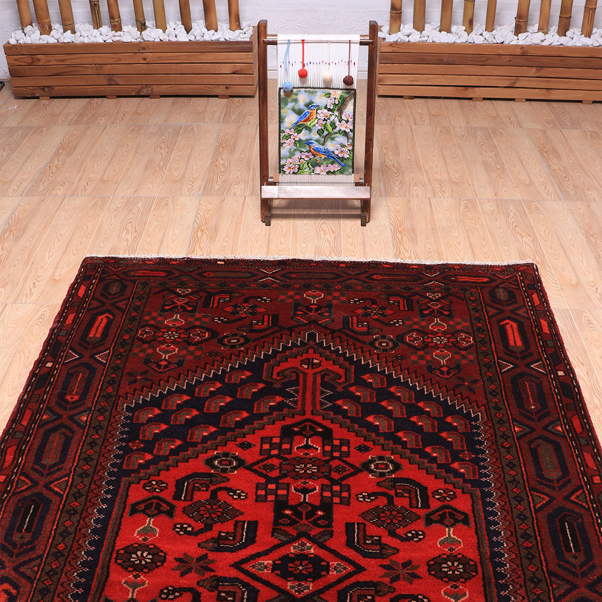 ペルシャ絨毯(イラン産)ハマダン 204×129cm(FL-70149)