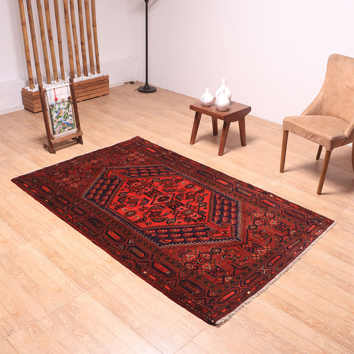 ペルシャ絨毯(イラン産)ハマダン 204×129cm(FL-70149)