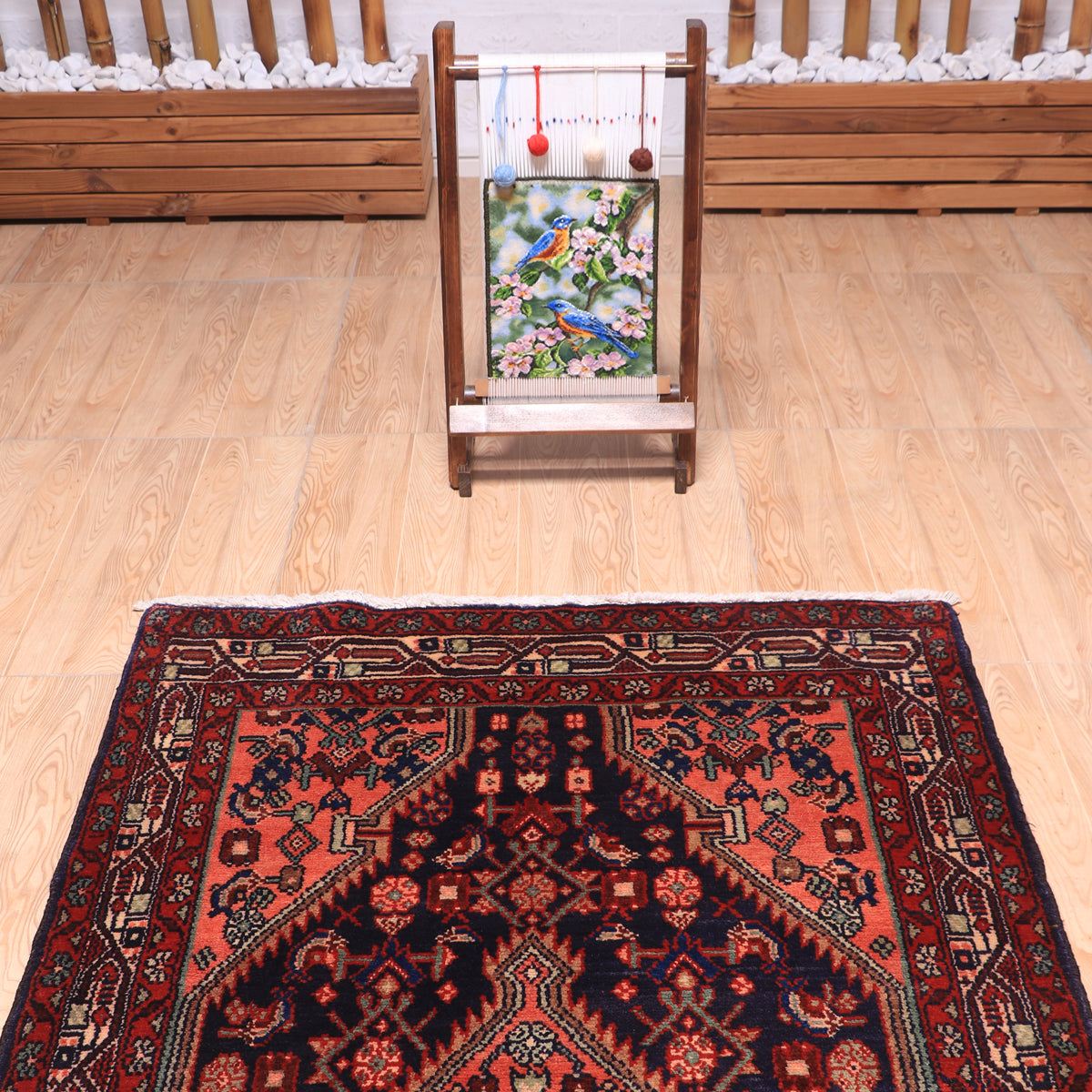 ペルシャ絨毯(イラン産)ハマダン 190×98cm(FL-70150)