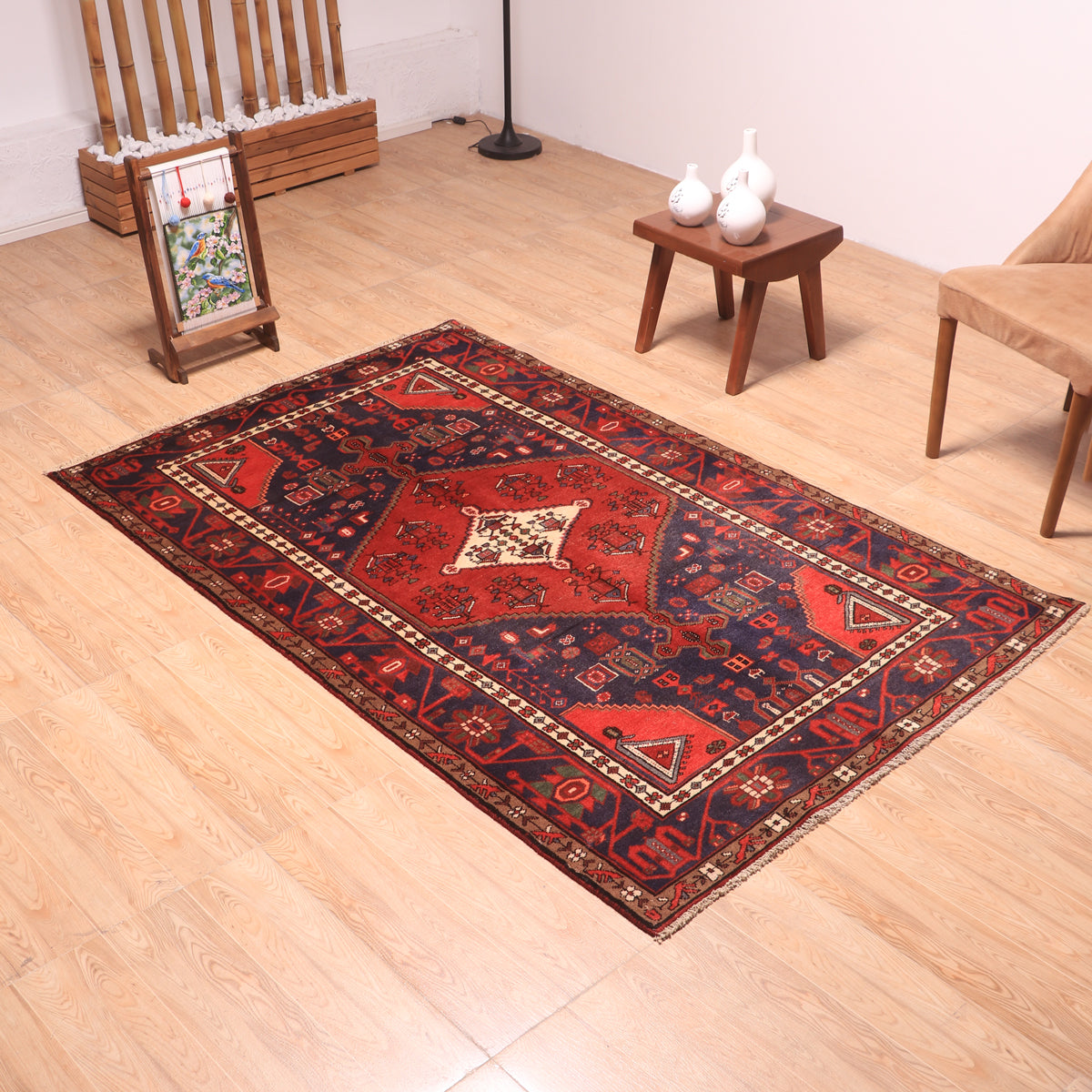 ペルシャ絨毯(イラン産)ハマダン 200×126cm(FL-70151)