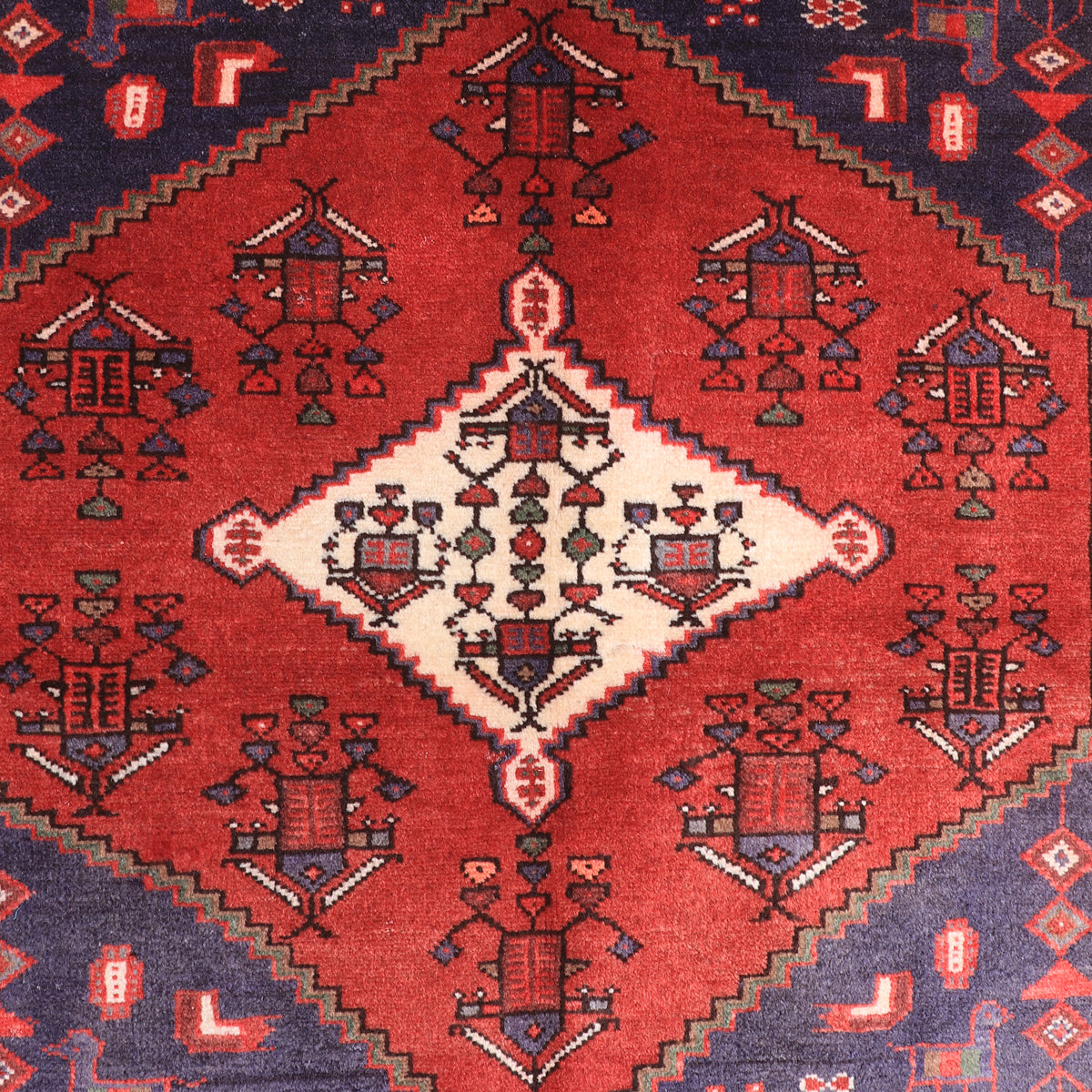ペルシャ絨毯(イラン産)ハマダン 200×126cm(FL-70151)