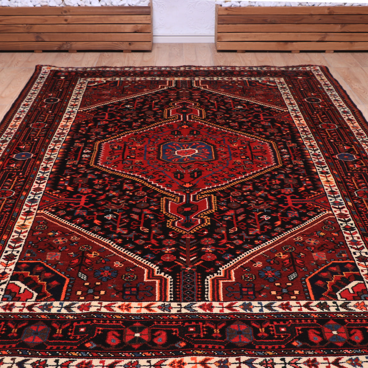 ペルシャ絨毯(イラン産)トゥイセルカーン 229×141cm(FL-70153)