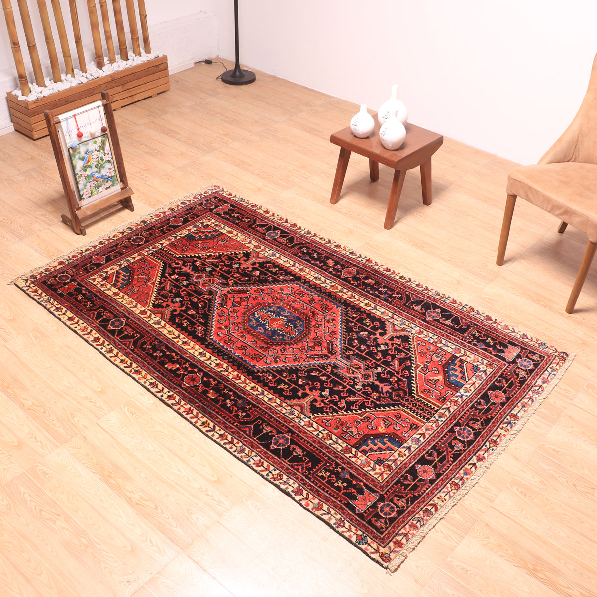ペルシャ絨毯(イラン産)トゥイセルカーン 200×120cm(FL-70157)