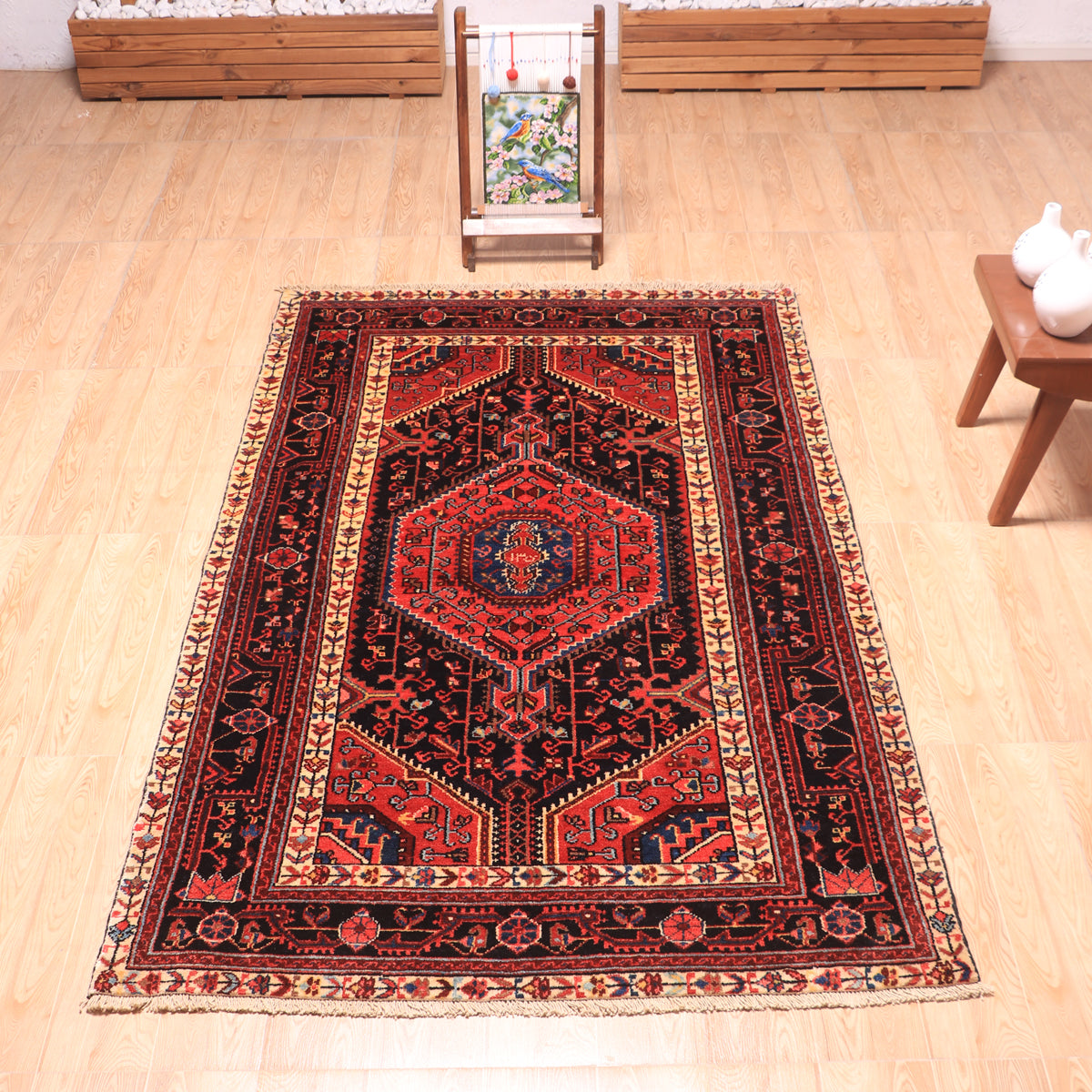 ペルシャ絨毯(イラン産)トゥイセルカーン 200×120cm(FL-70157)