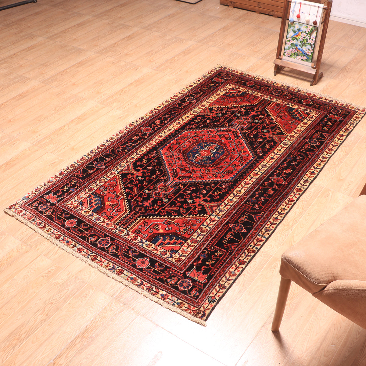 ペルシャ絨毯(イラン産)トゥイセルカーン 200×120cm(FL-70157)