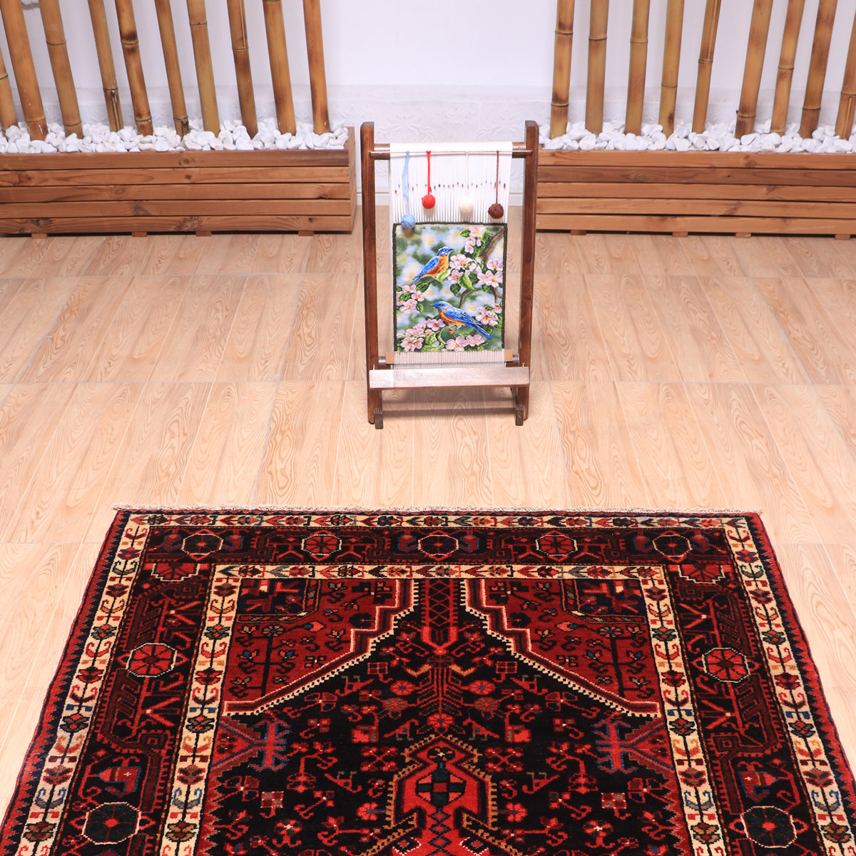ペルシャ絨毯(イラン産)トゥイセルカーン 186×119cm(FL-70158)