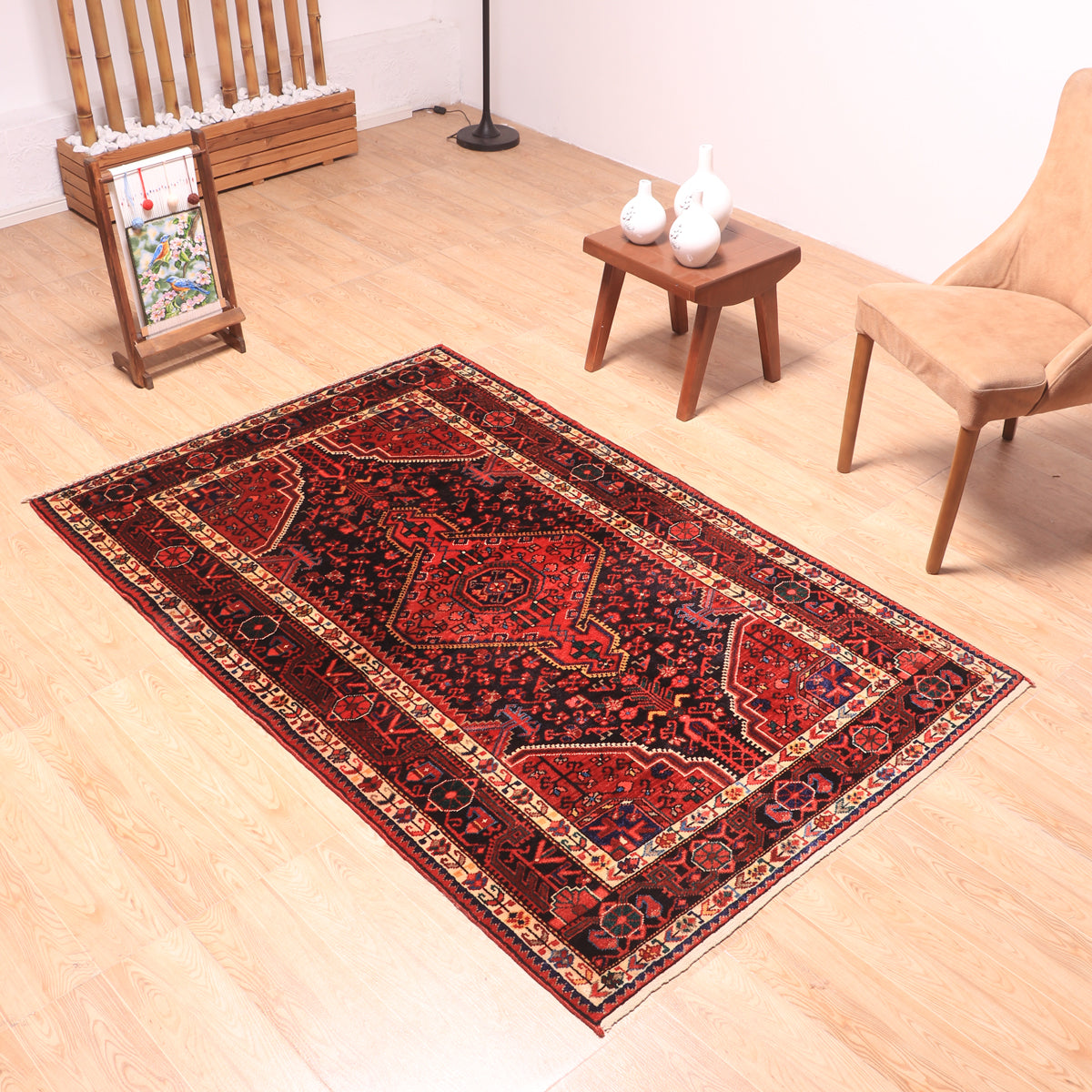 ペルシャ絨毯(イラン産)トゥイセルカーン 186×119cm(FL-70158)