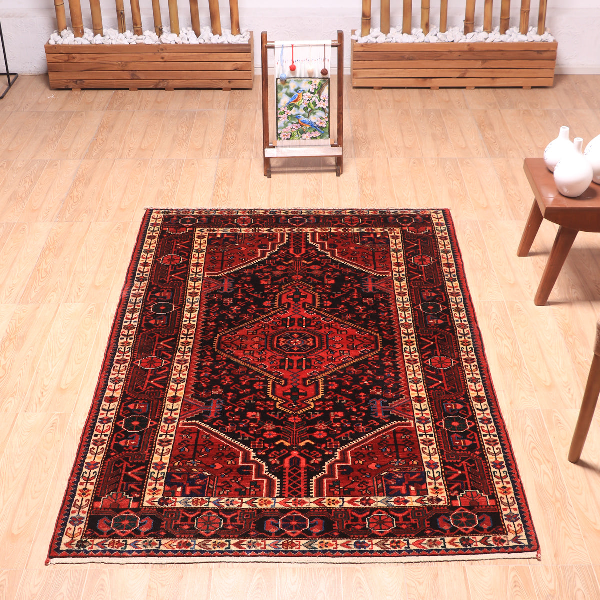 ペルシャ絨毯(イラン産)トゥイセルカーン 186×119cm(FL-70158)
