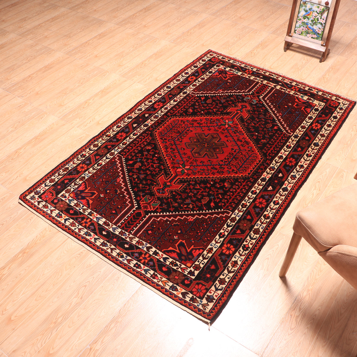 ペルシャ絨毯(イラン産)トゥイセルカーン 187×121cm(FL-70159)