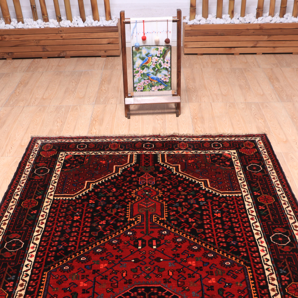 ペルシャ絨毯(イラン産)トゥイセルカーン 232×136cm(FL-70161)