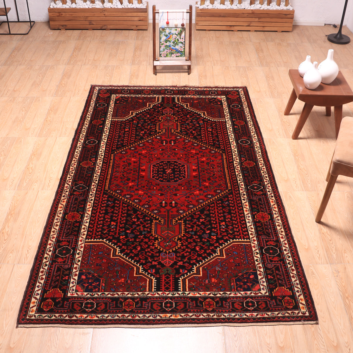 ペルシャ絨毯(イラン産)トゥイセルカーン 232×136cm(FL-70161)