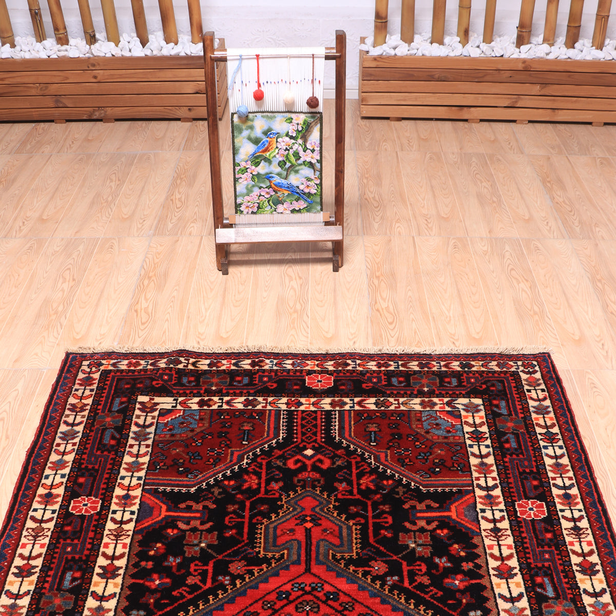 ペルシャ絨毯(イラン産)ハマダン 163×112cm(FL-70162)
