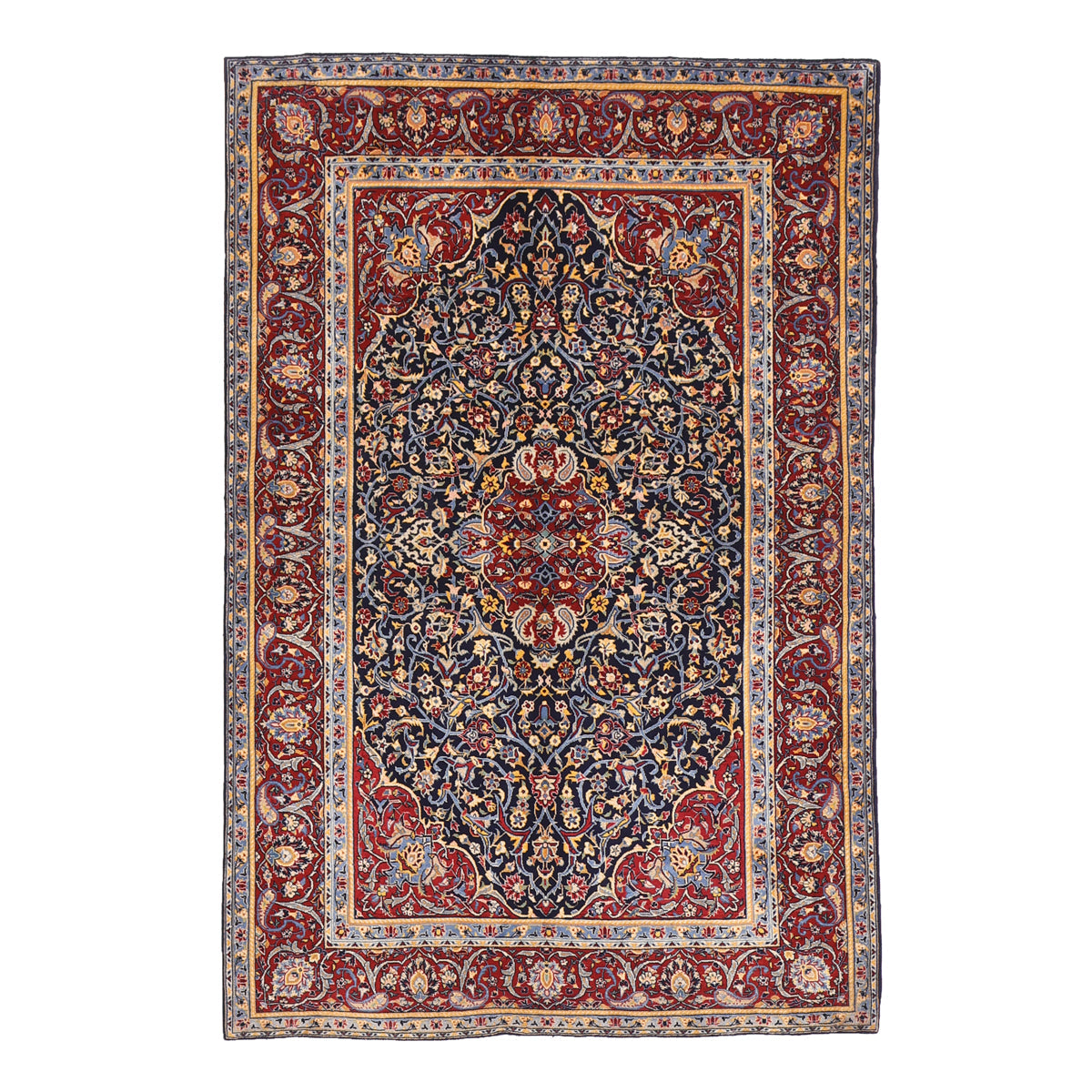 ペルシャ絨毯(イラン産)カーシャーン 208×138cm(FL-70163)