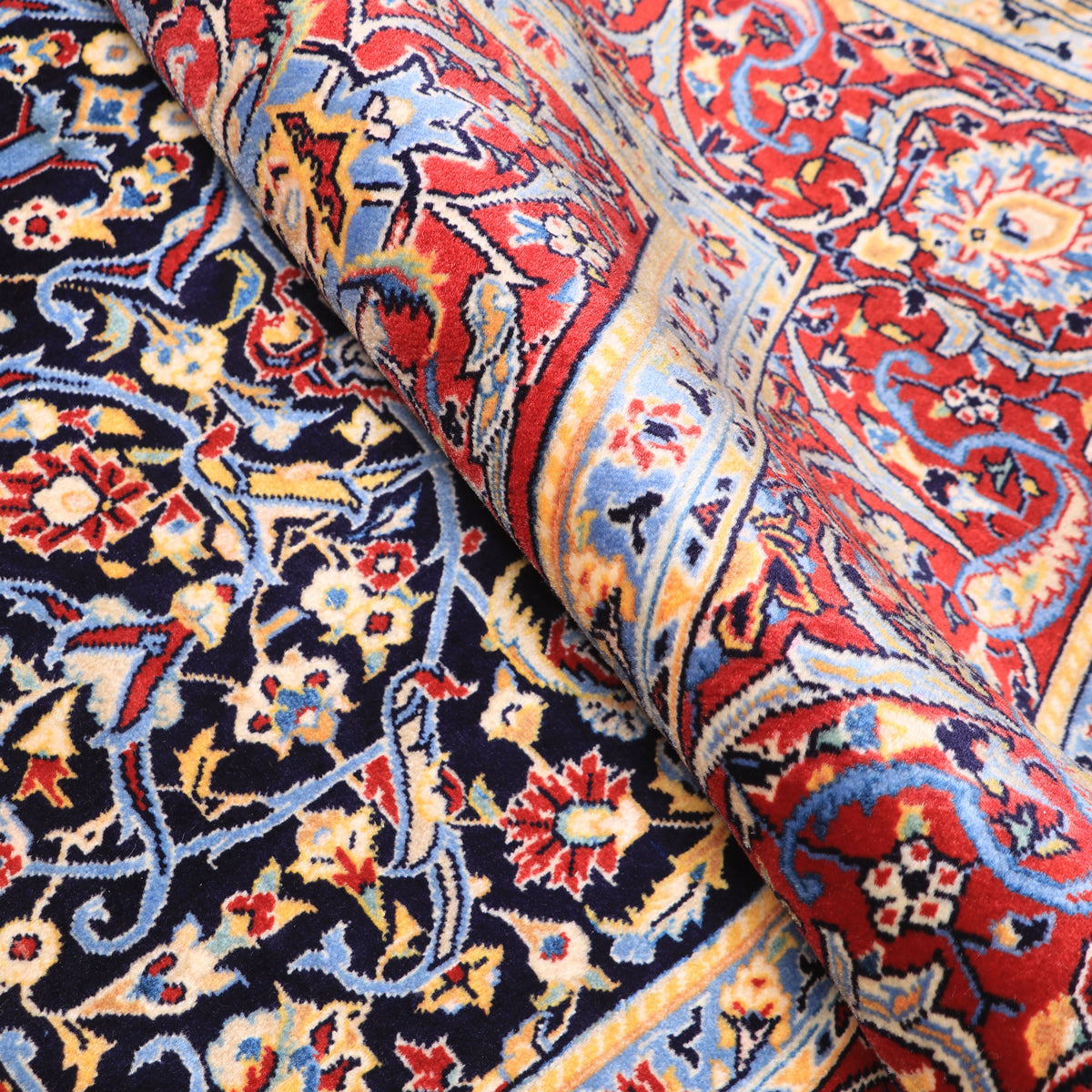 ペルシャ絨毯(イラン産)カーシャーン 208×138cm(FL-70163)