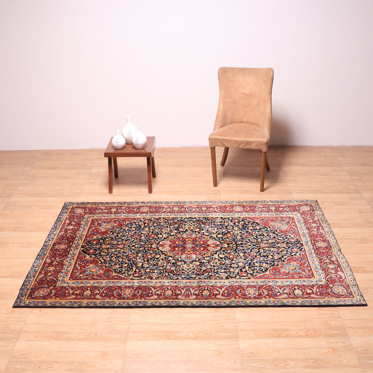 ペルシャ絨毯(イラン産)カーシャーン 208×138cm(FL-70163)