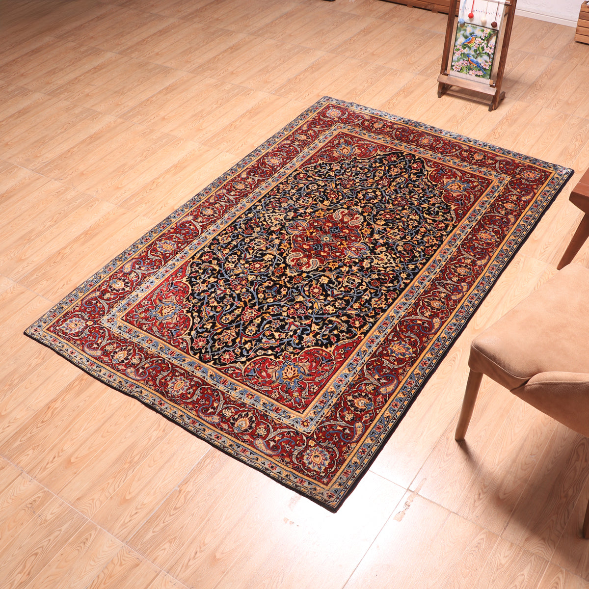 ペルシャ絨毯(イラン産)カーシャーン 208×138cm(FL-70163)