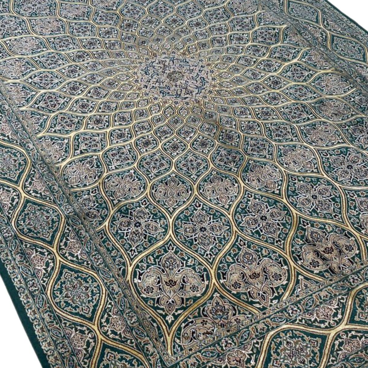 最高級ペルシャ絨毯(ナイン産)ハビビアン工房 241×165cm(FL-70362)