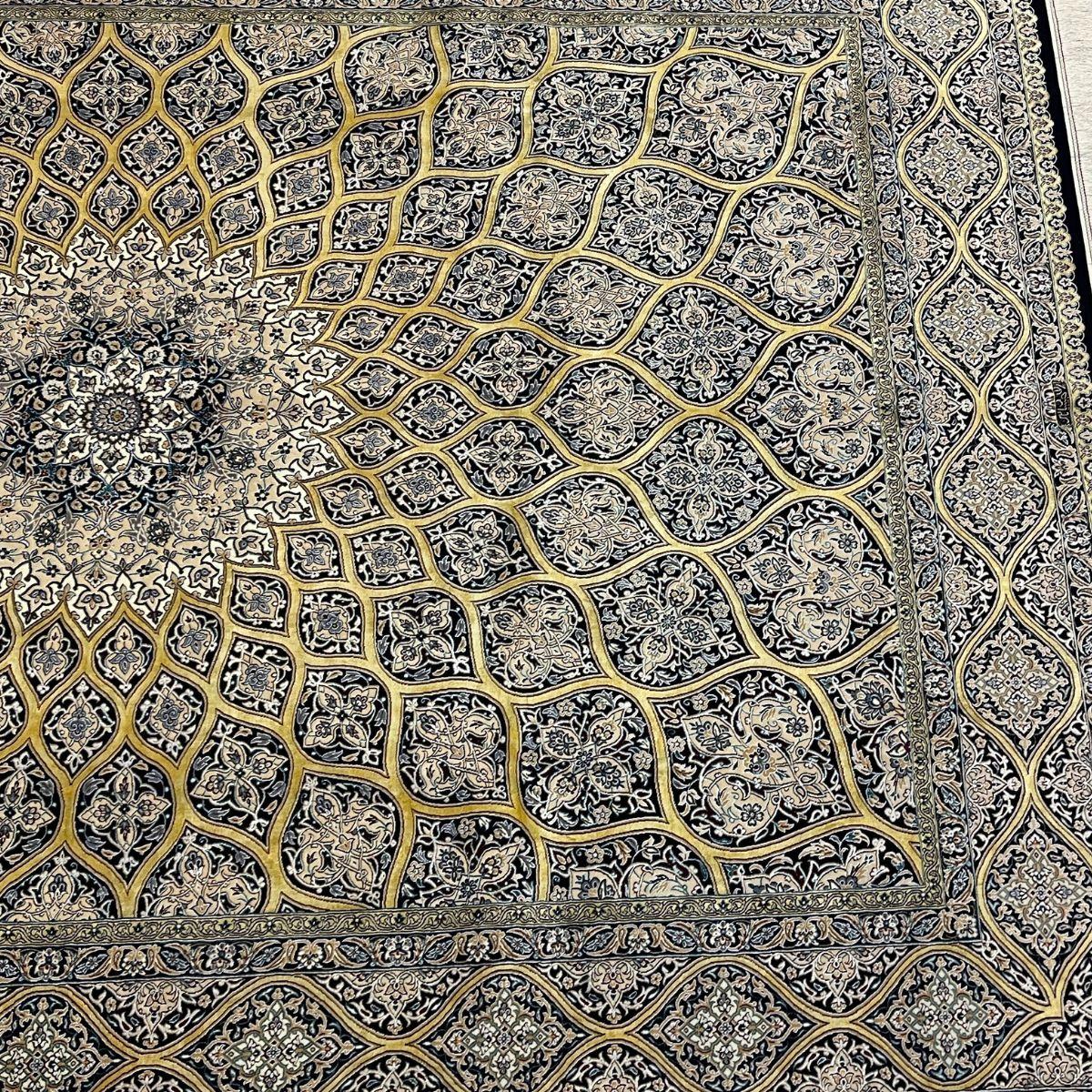 最高級ペルシャ絨毯(ナイン産)ハビビアン工房 303×218cm(FL-70364)