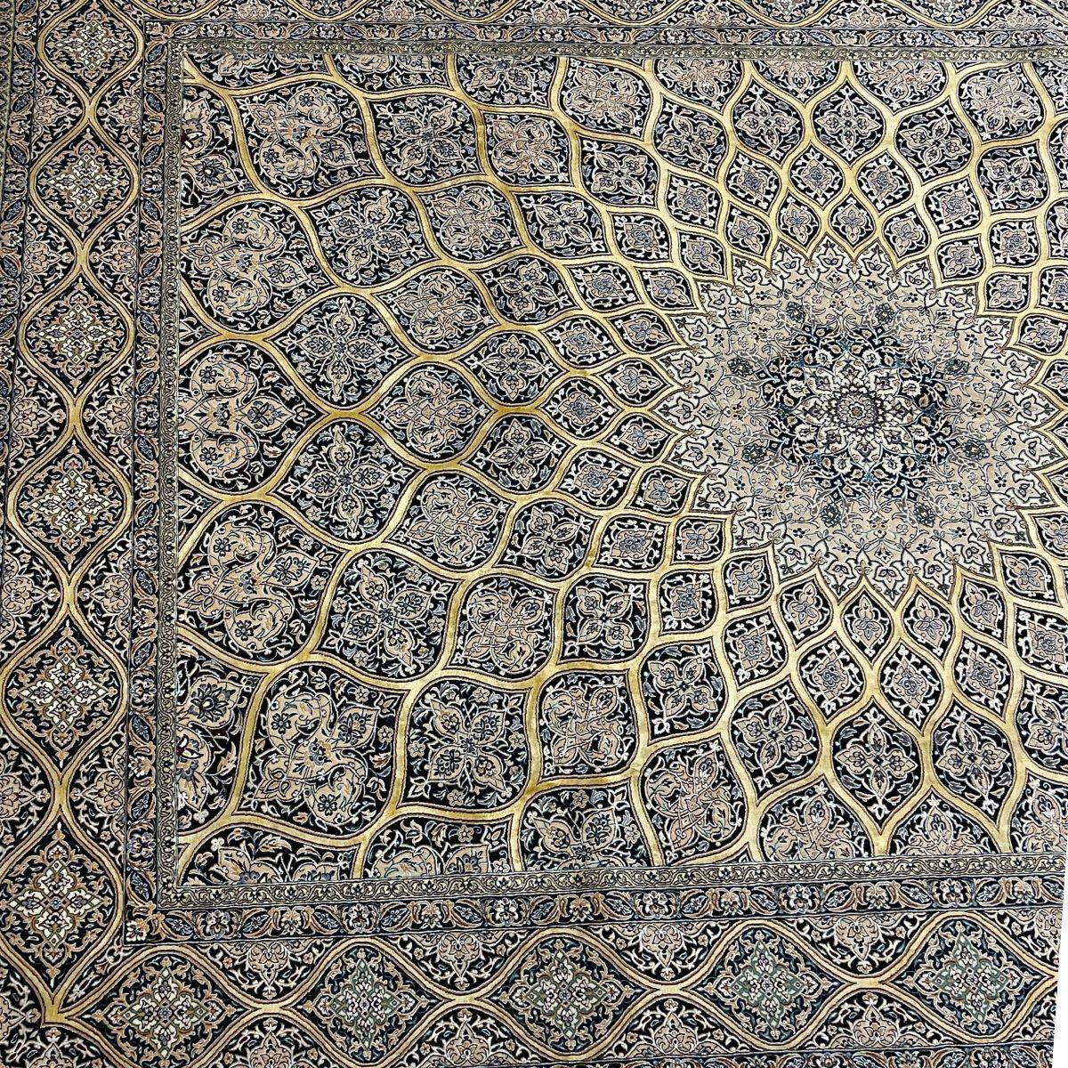 最高級ペルシャ絨毯(ナイン産)ハビビアン工房 303×218cm(FL-70364)