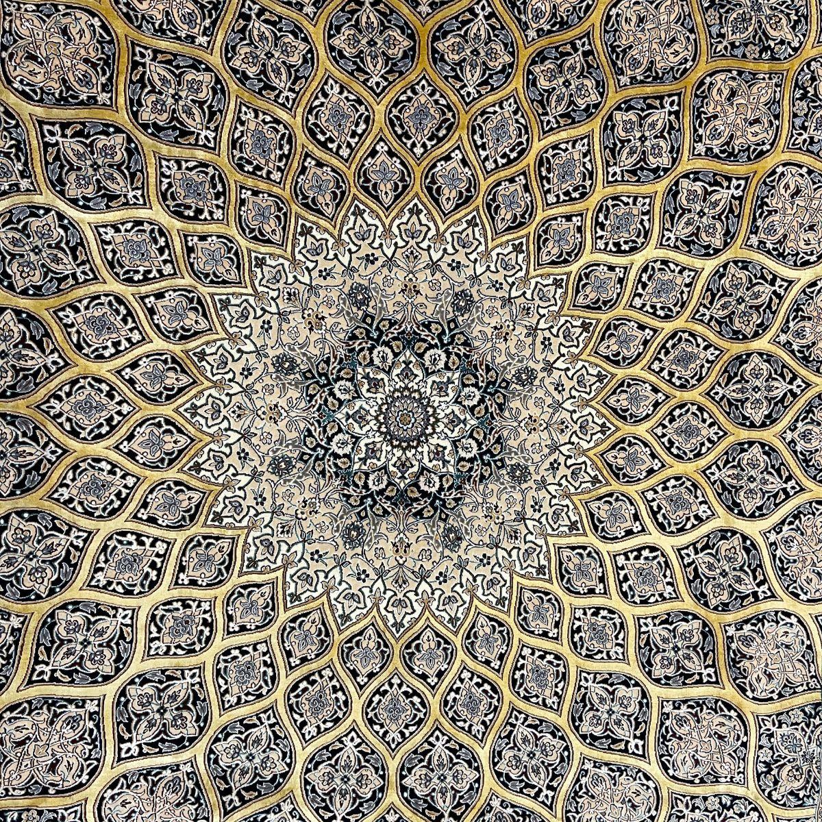 最高級ペルシャ絨毯(ナイン産)ハビビアン工房 303×218cm(FL-70364)