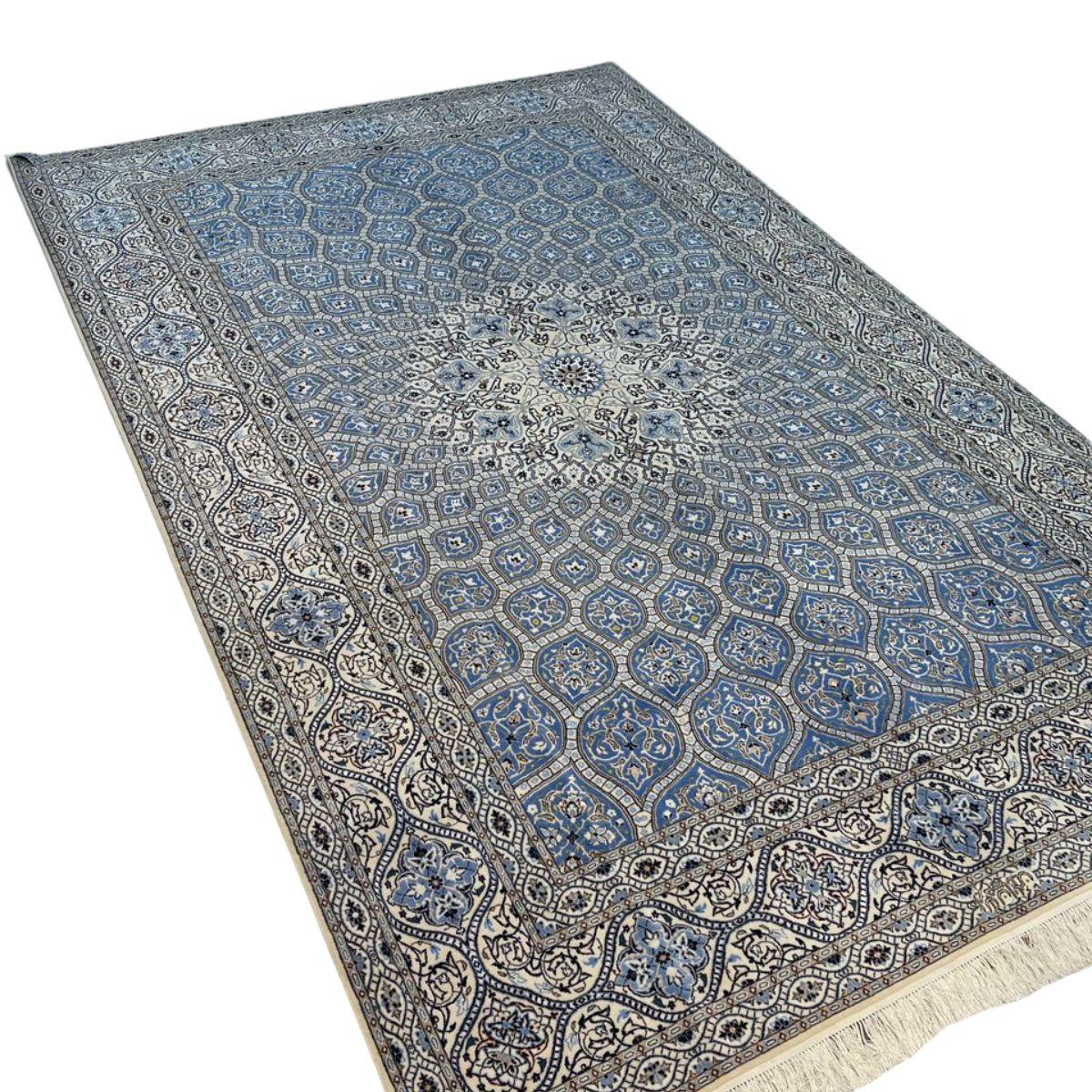 最高級ペルシャ絨毯(ナイン産)ハビビアン工房 310×205cm(FL-70368)