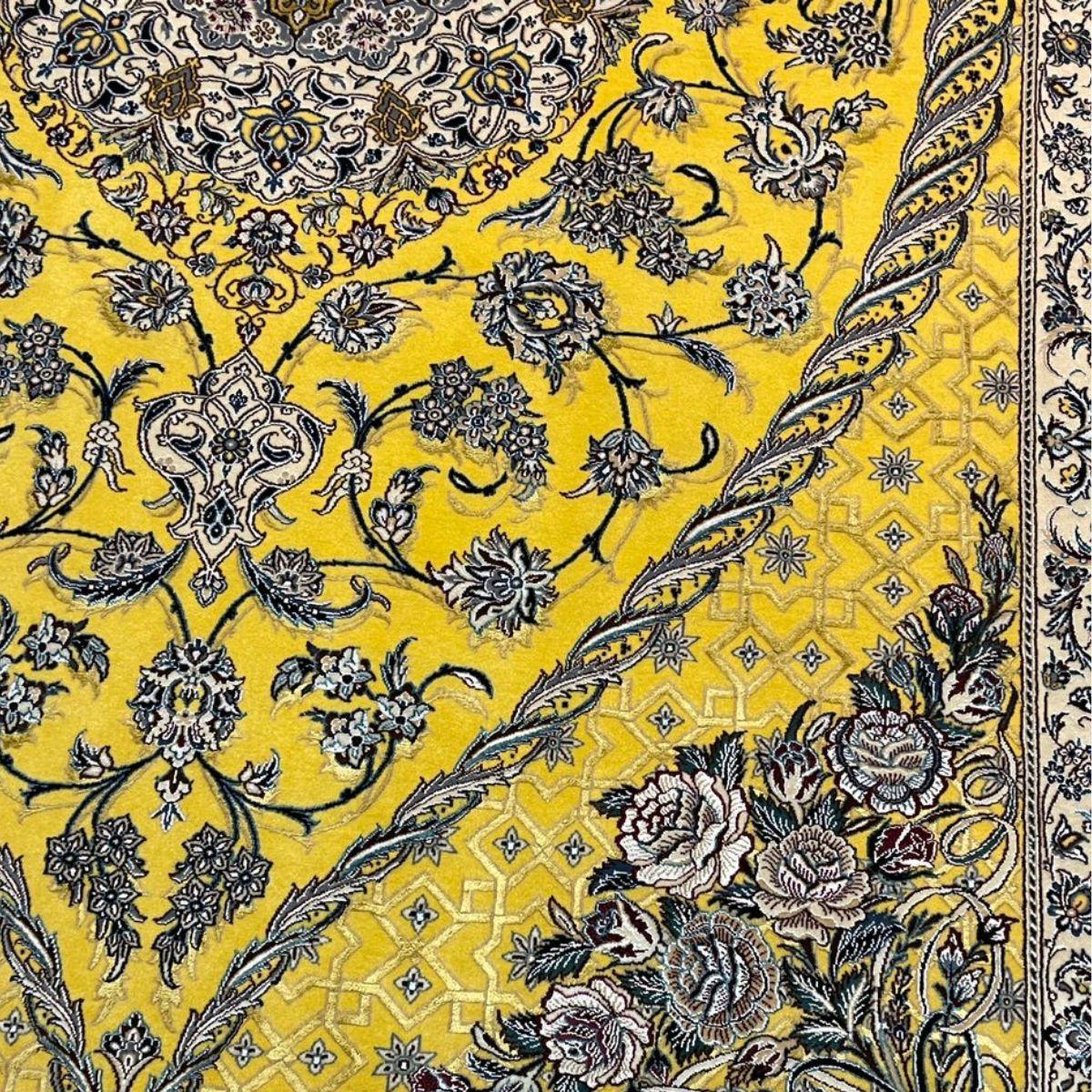 【1800万円Collection】最高級ペルシャ絨毯(ナイン産)ハビビアン工房 301×205cm(FL-70370)